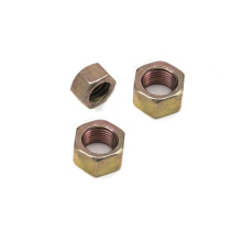 yellow color square nuts copper brass nut hex flange nut